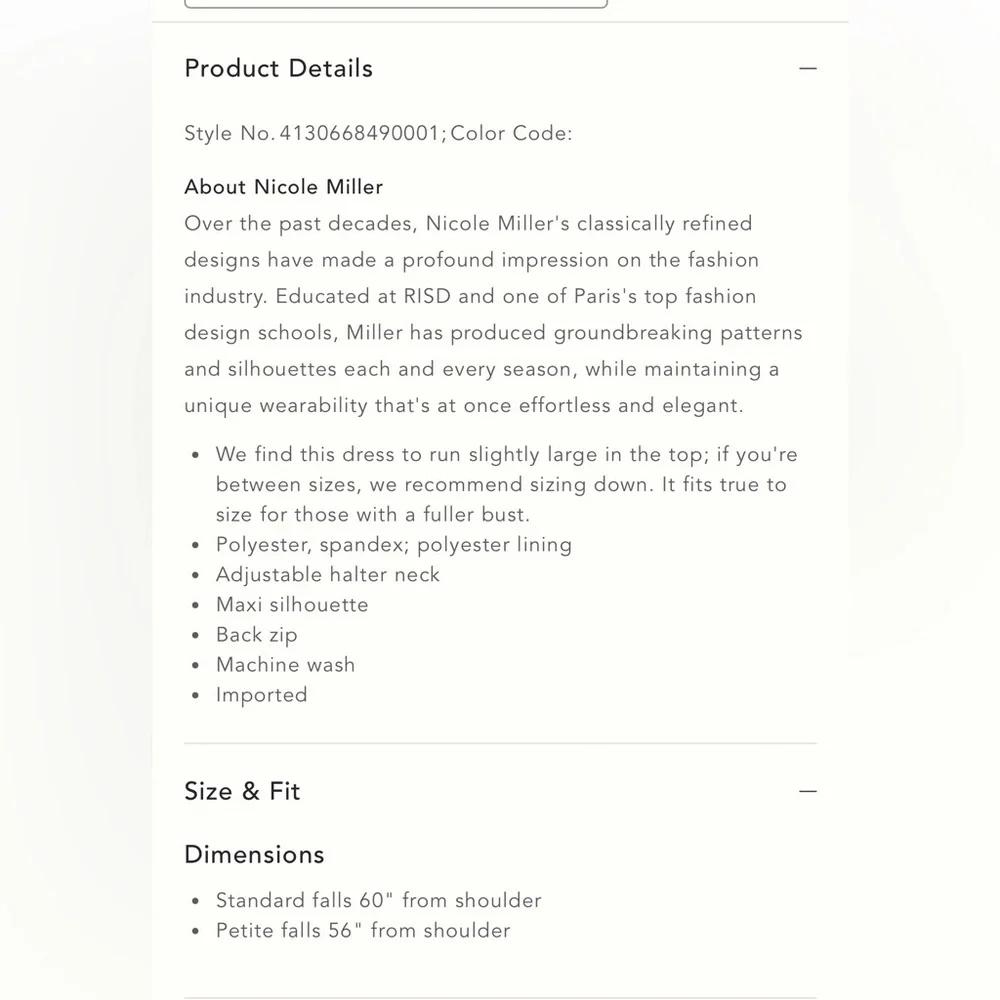 Anthropologie x Nicole Miller Serena Halter Patterned Maxi Dress - Picture 5 of 5